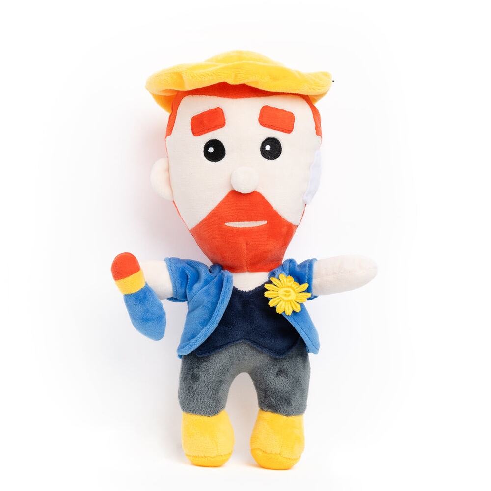 Vincent van Gogh Plush Toy Today is art day artist famous paintings paint brush